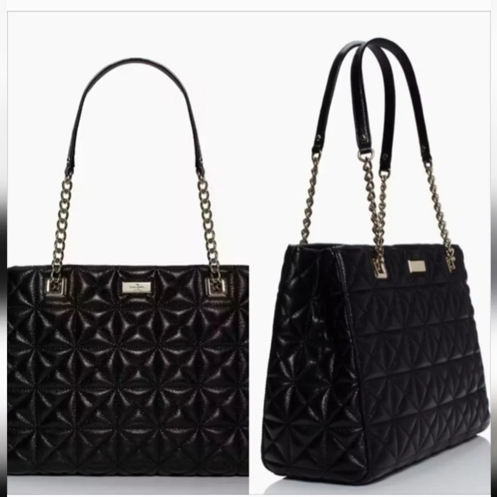 Kate Spade Sedgewick Place Phoebe Shoulder Bag Quilt Leather Pristine Cond RP448